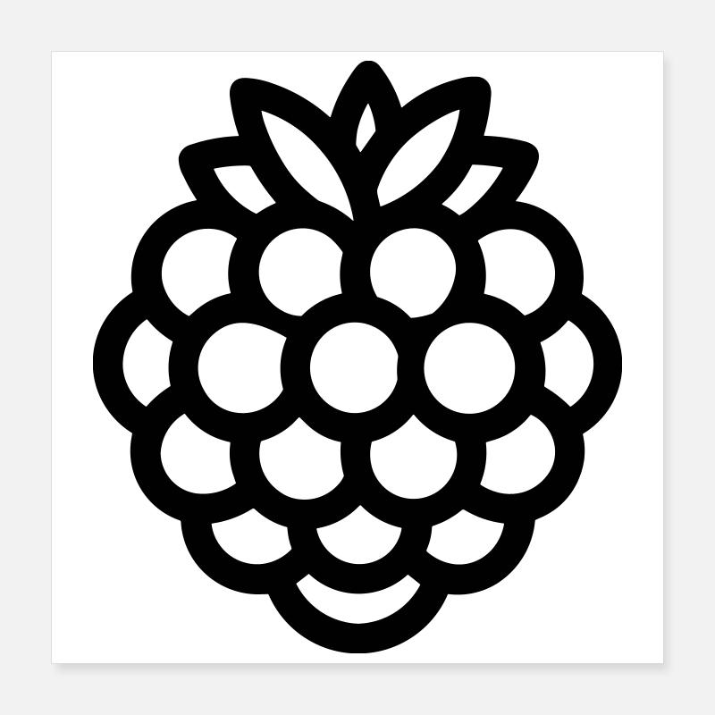 Mûre Poster 40 x 40 cm