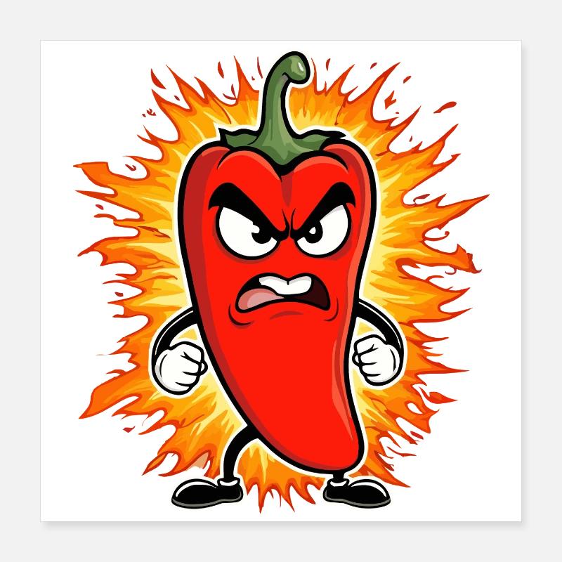 Paprika Poster 40x40 cm