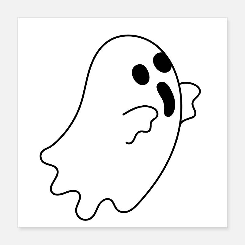 Ghost Poster 16" x 16" (40x40 cm)