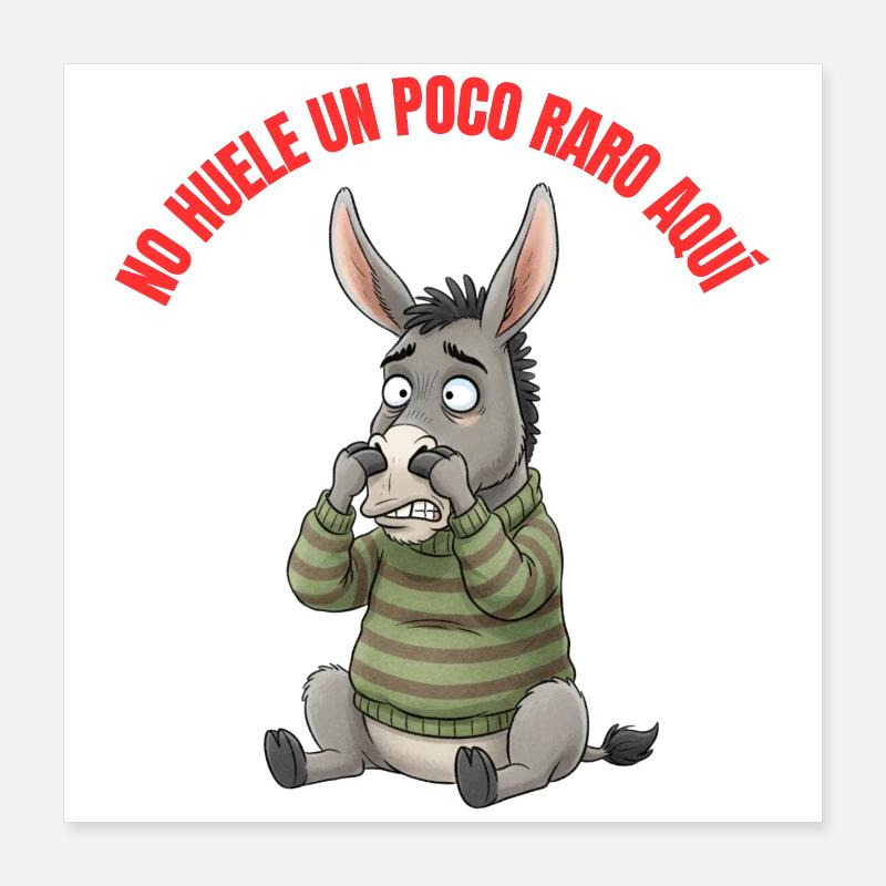 Ça ne sent pas un peu bizarre ici. Citations de Lqsav Poster 40 x 40 cm