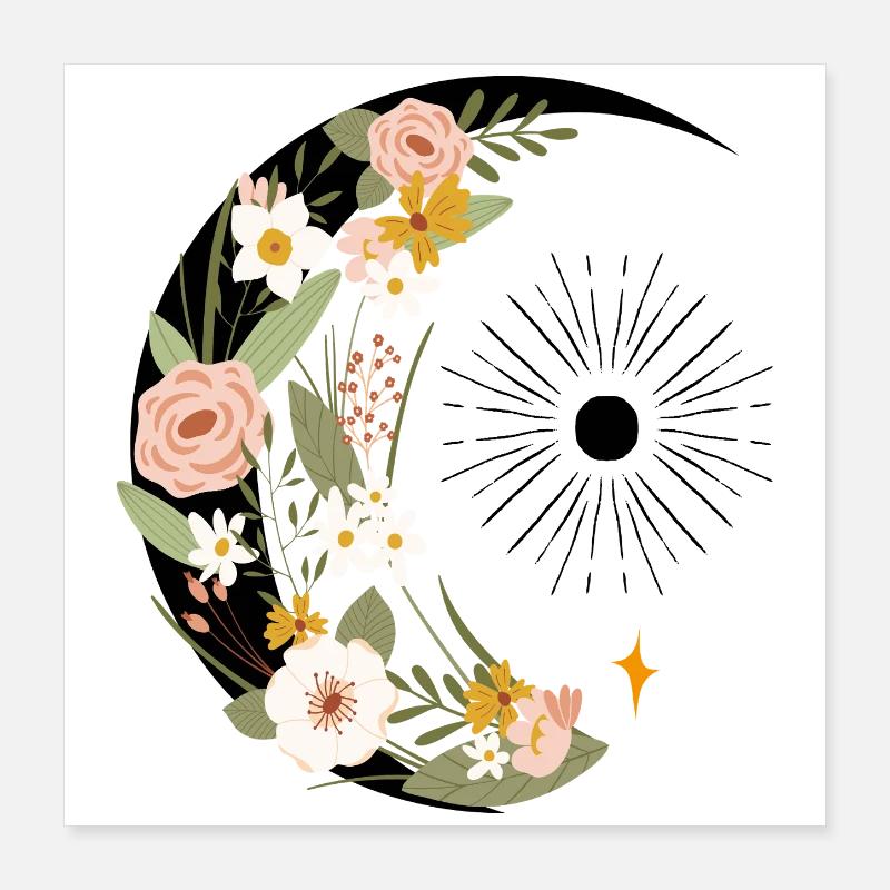 Floral Ornament Poster 16" x 16" (40x40 cm)