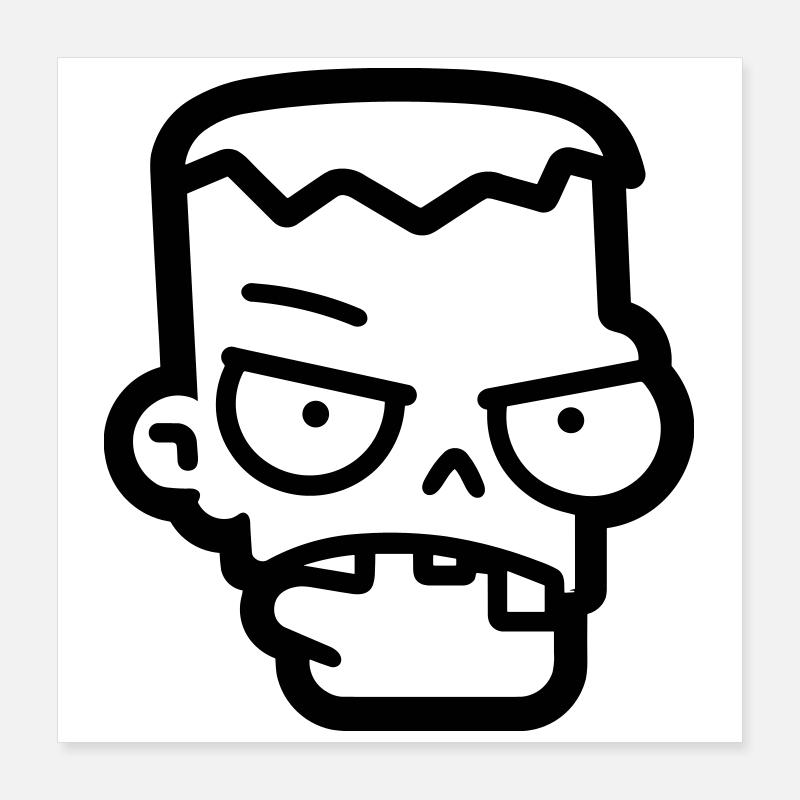Zombie Poster 40x40 cm