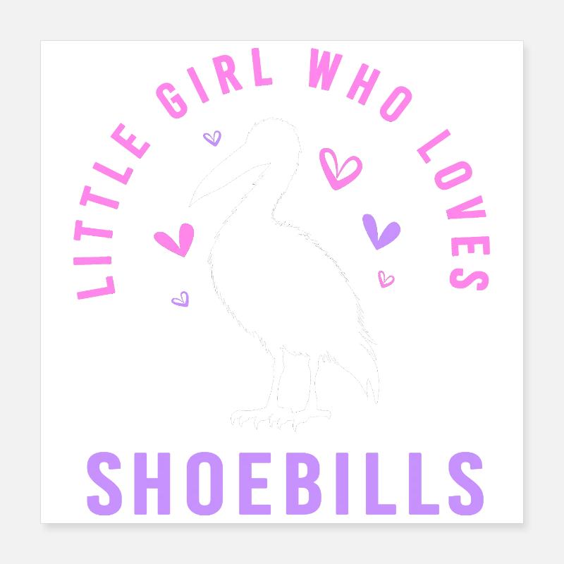 Schuhschnabel Poster 40x40 cm