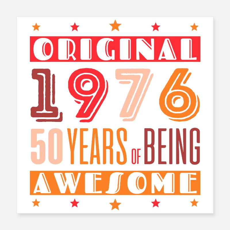1976 : 50 ans d’expérience spéciale Poster 40 x 40 cm