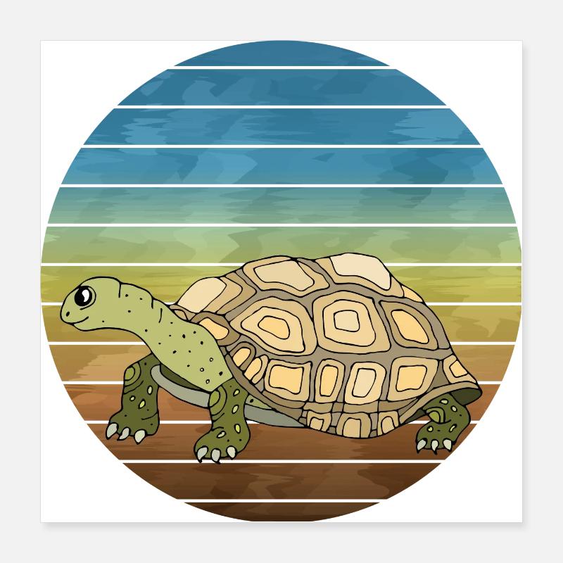 Turtle Poster 16" x 16" (40x40 cm)