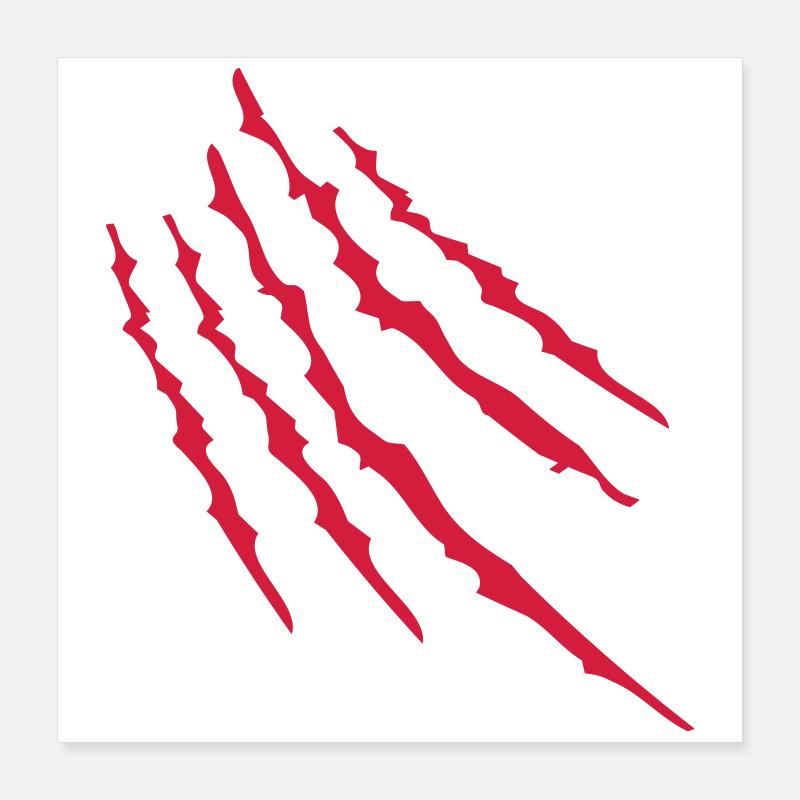 2541614 15400716 scratches Poster 16" x 16" (40x40 cm)