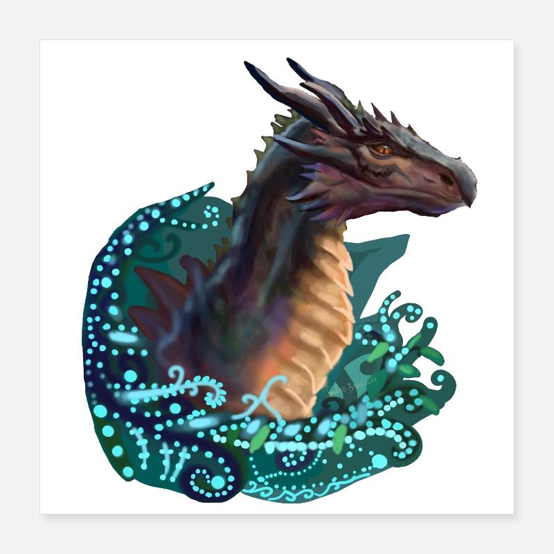 dragon Poster 40 x 40 cm