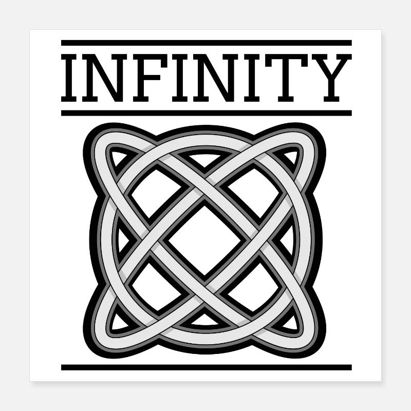 Infinity Poster 40x40 cm