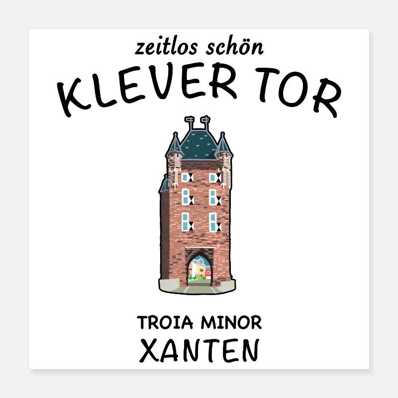Xanten, Klever Tor,, Germany Poster 16" x 16" (40x40 cm)