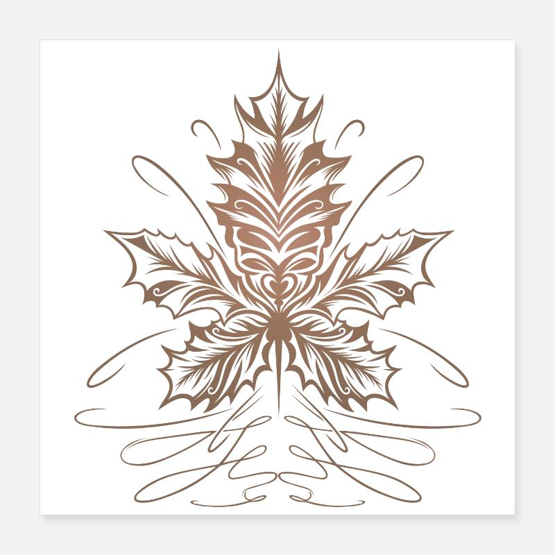 Feuille D’érable, Feuille, Feuillage, Automne Poster 40 x 40 cm