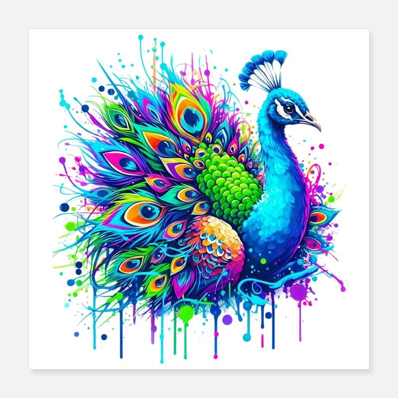 Paon Poster 40 x 40 cm
