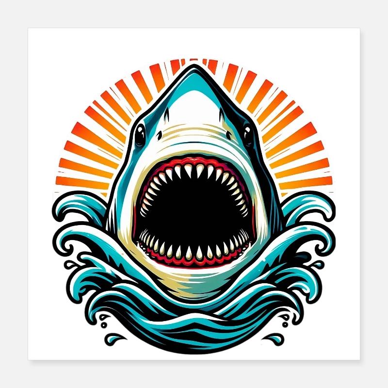 Hai Poster 40x40 cm