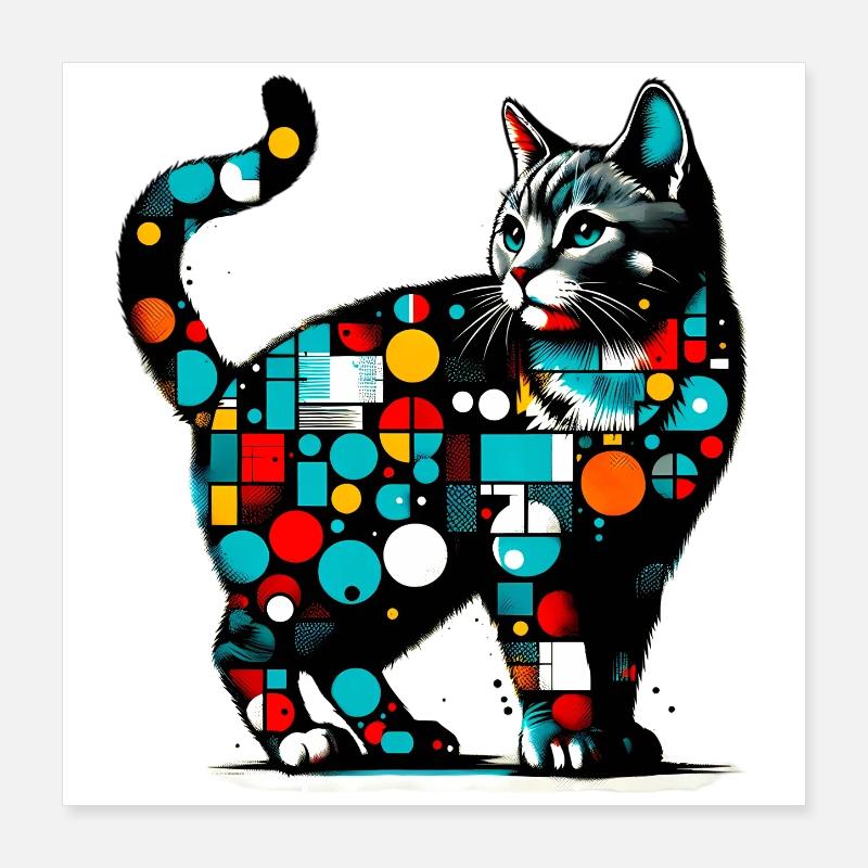 Katze Poster 40x40 cm