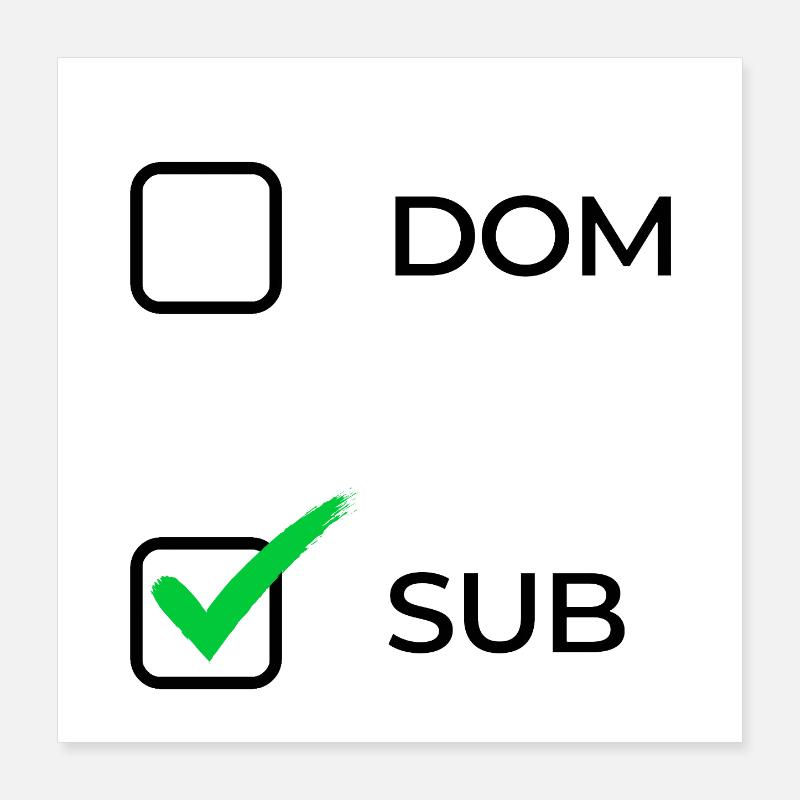 Choix sub Poster 40 x 40 cm