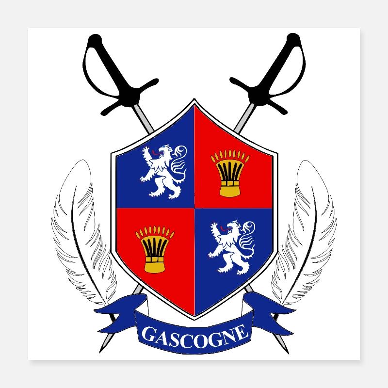 Gascogne Poster 40 x 40 cm