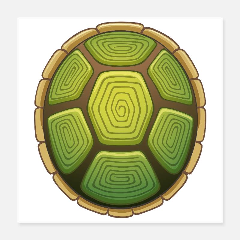 Slow as a turtle Poster 16" x 16" (40x40 cm)