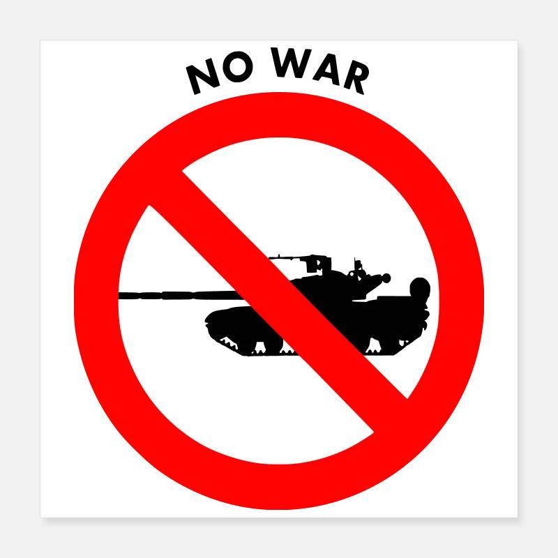 Kein Krieg Poster 40x40 cm