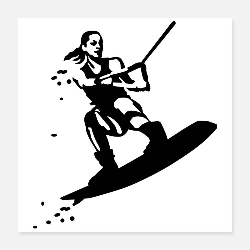 Wakeboarding Poster 40x40 cm