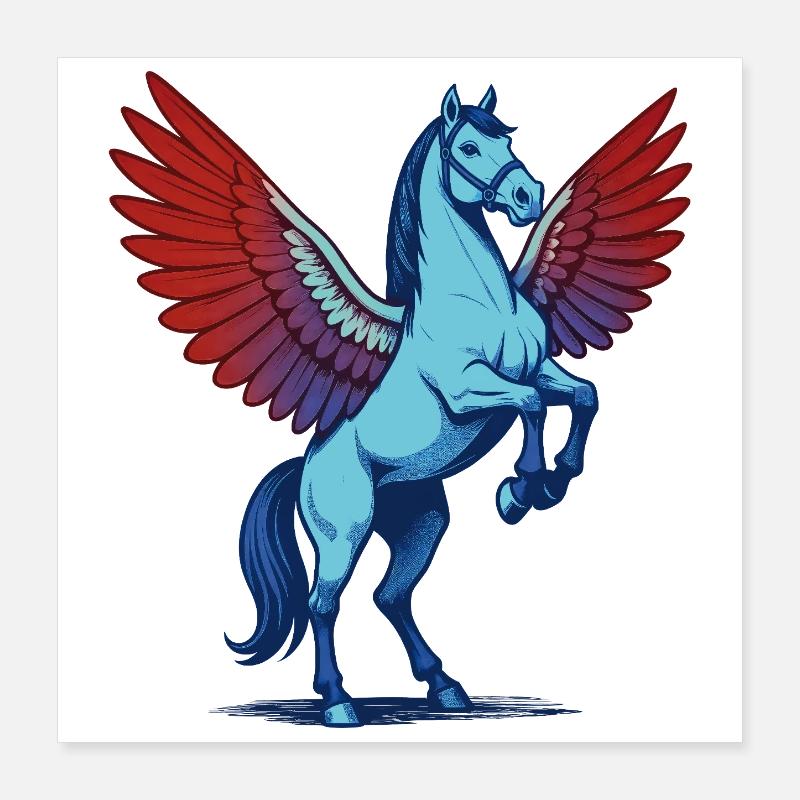 PEGASUS #2 – Tiere Poster 40x40 cm