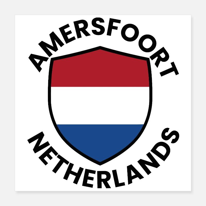 Bouclier d’Amersfoort, Pays-Bas Poster 40 x 40 cm