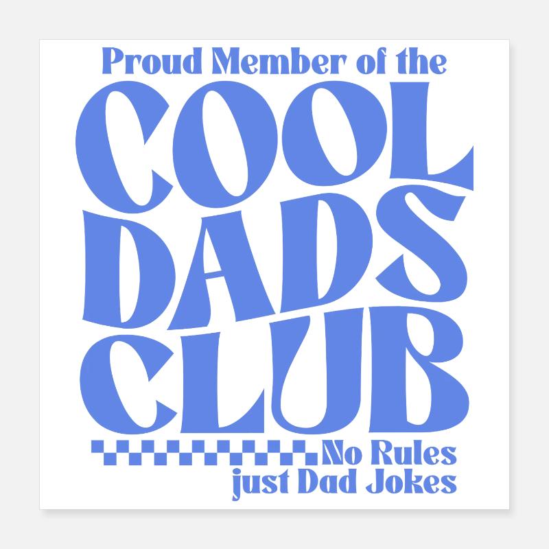 Papa Geschenk - Cooler Papa Vatertag Geschenkidee Poster 40x40 cm