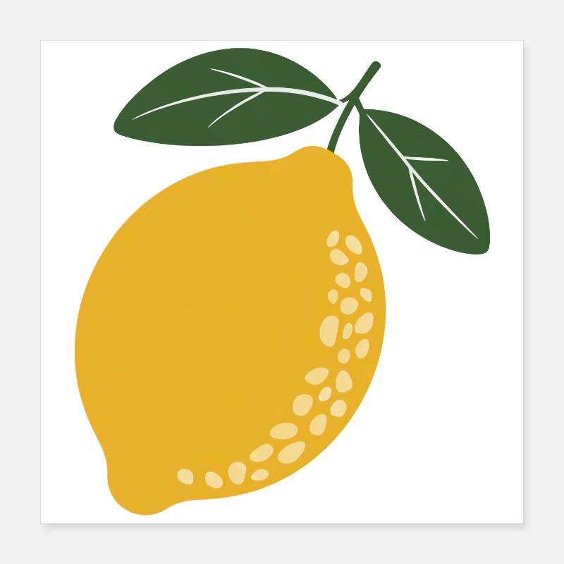 Lemon Grove Botanical Poster 16" x 16" (40x40 cm)