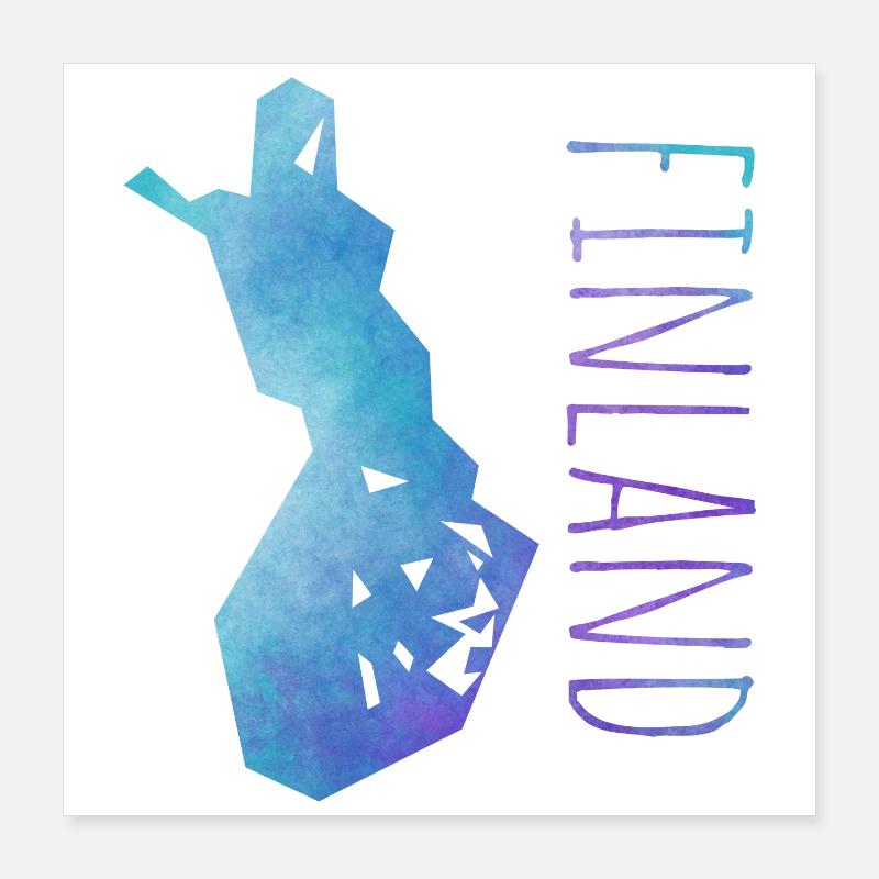 finland Poster 40 x 40 cm