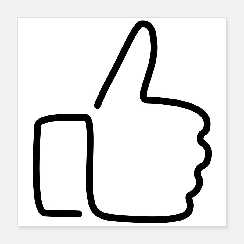 Thumps up Poster 16" x 16" (40x40 cm)