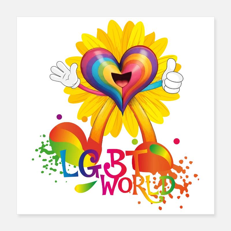 LGBT-WELT Poster 40x40 cm