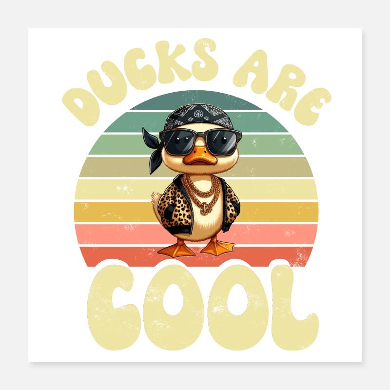 Canards Poster 40 x 40 cm