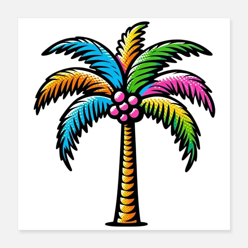 Palme Poster 40x40 cm