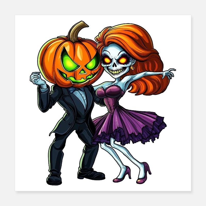Halloween Coppia :) Poster 40x40 cm