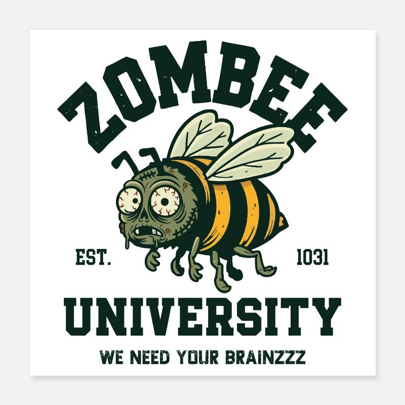 Université Zombee Poster 40 x 40 cm