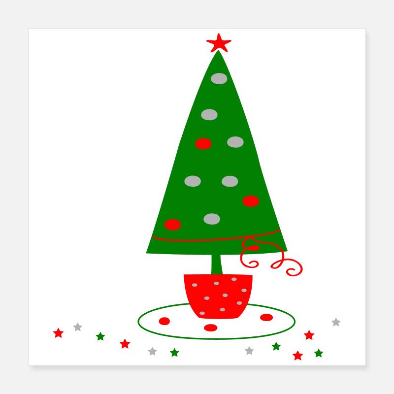 Christmas tree Poster 16" x 16" (40x40 cm)