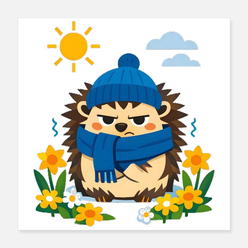 Printemps ? Non commandé ! Poster 40 x 40 cm