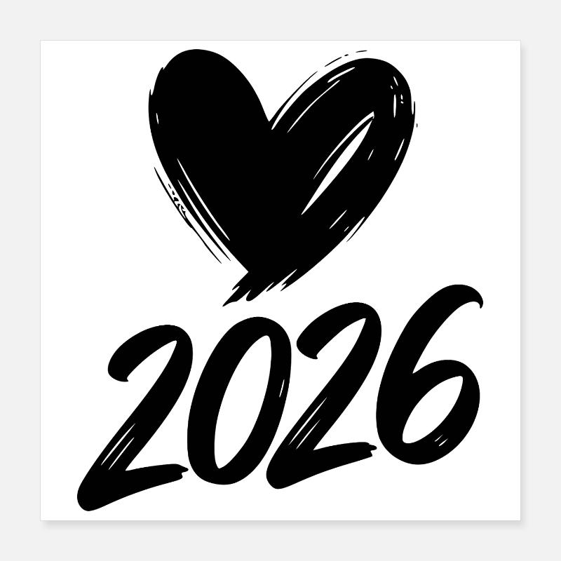 Cœur 2026 Poster 40 x 40 cm