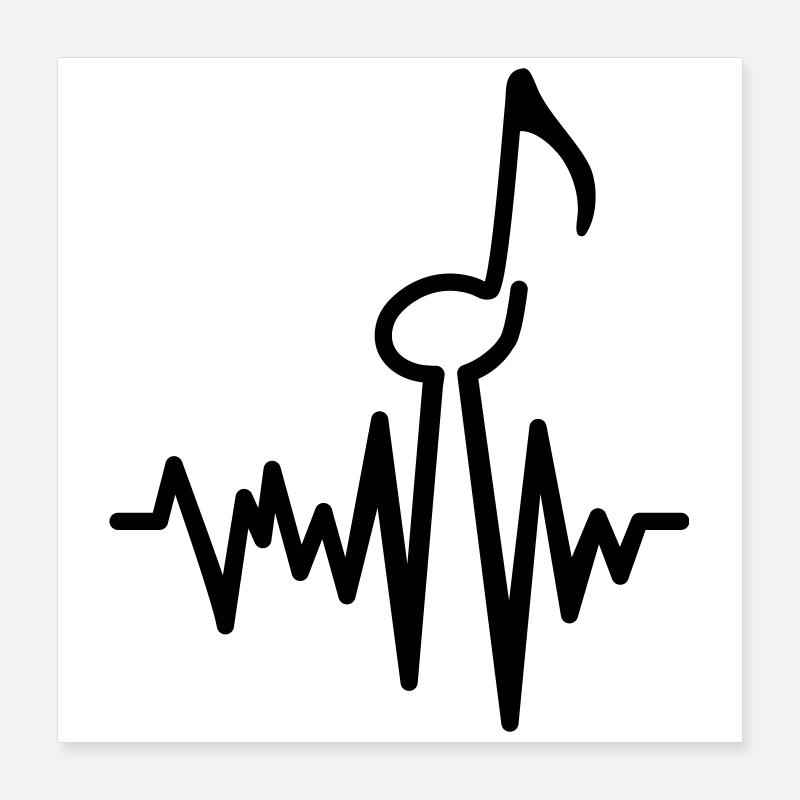 musique Poster 40 x 40 cm