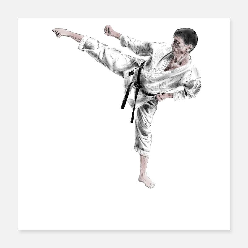 Karate Poster 40x40 cm