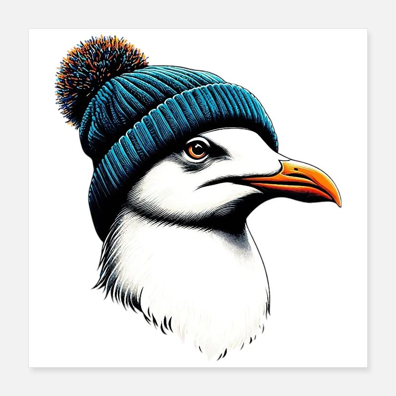 Mouette Poster 40 x 40 cm