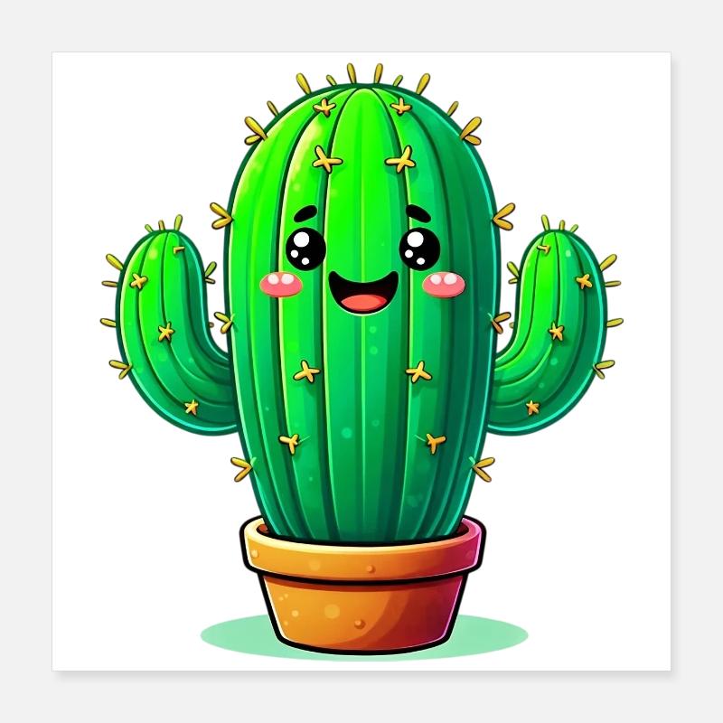 Cactus Poster 16" x 16" (40x40 cm)