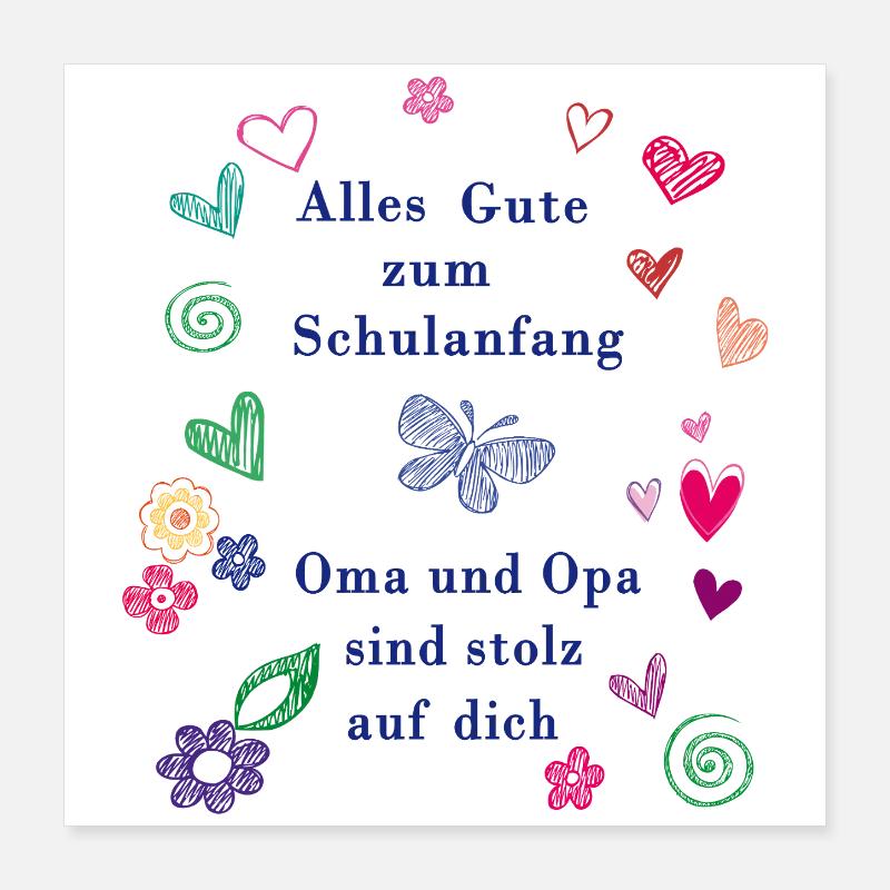 Retour à l’école Poster 40 x 40 cm