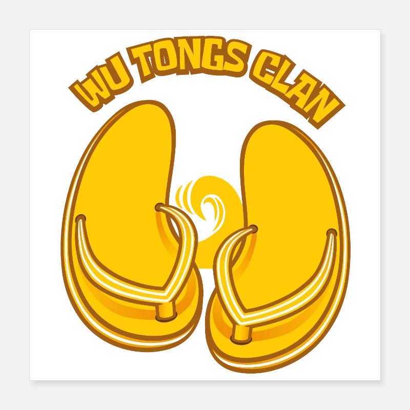 The Flip-flop clan Poster 16" x 16" (40x40 cm)