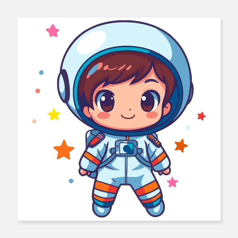 Little Spaceman Poster 16" x 16" (40x40 cm)