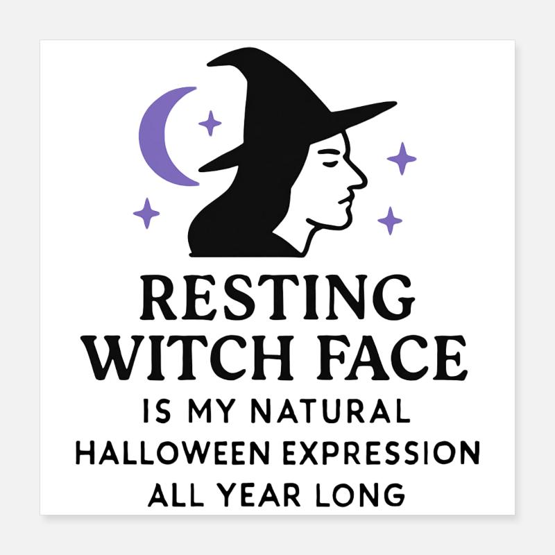 Halloween - Witch Poster 16" x 16" (40x40 cm)