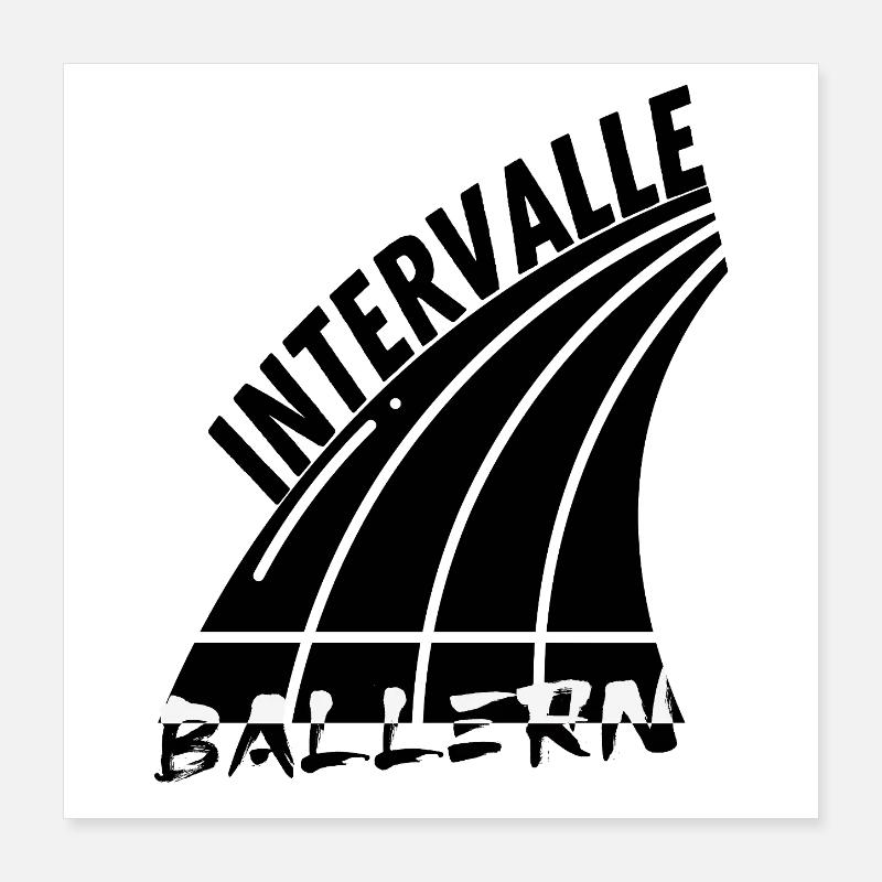 Vitesse sans limites. Les intervalles vous rendent rapide Poster 40 x 40 cm