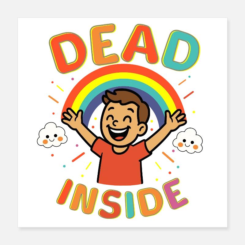 Dead Inside Poster 40x40 cm