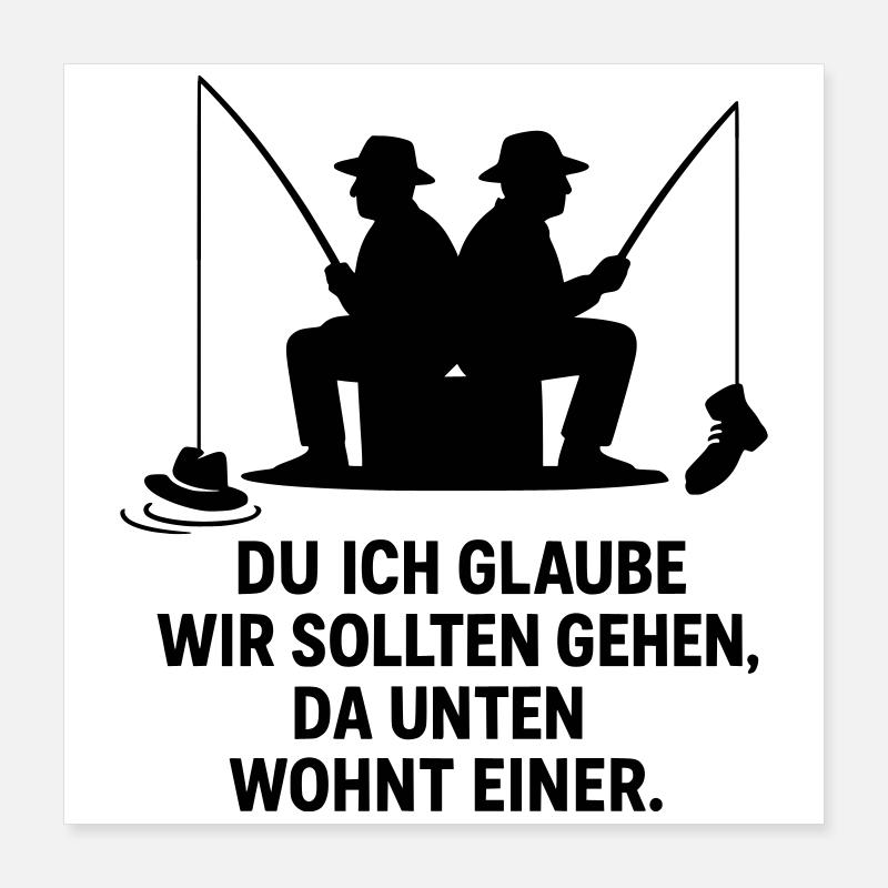 Angler Joke Poster 16" x 16" (40x40 cm)