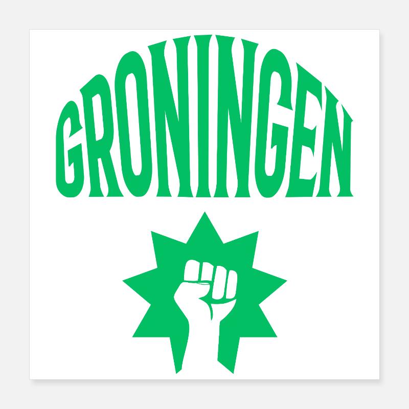 Groningue Poster 40 x 40 cm