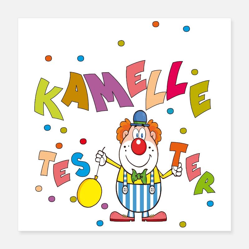 Chameaux Poster 40 x 40 cm