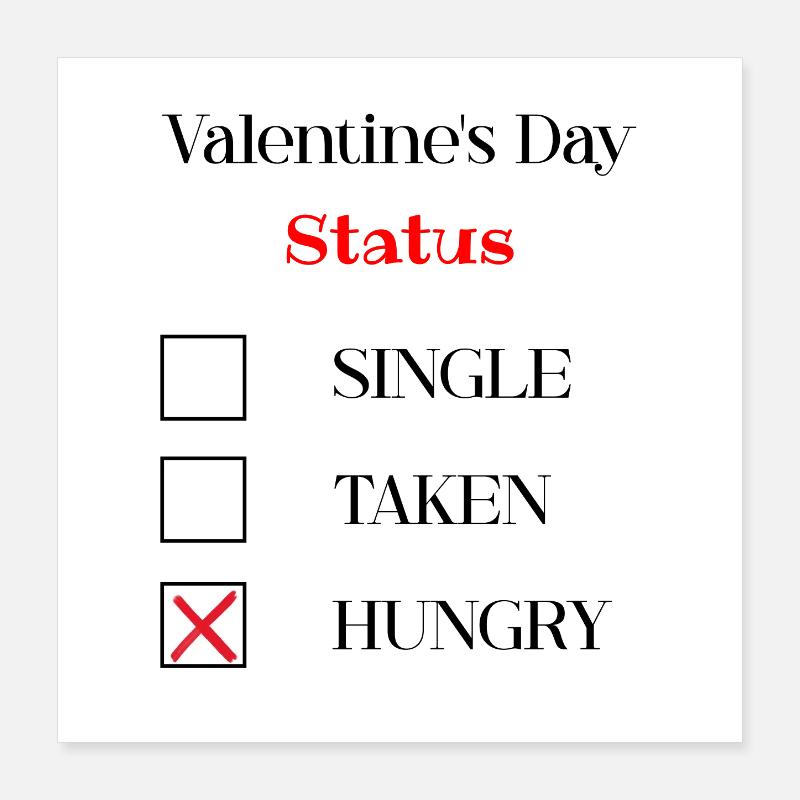 Saint-Valentin drôle Poster 40 x 40 cm
